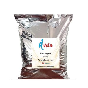 Cera vegana para velas de vaso